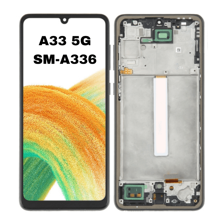 OLED LCD Screen for Samsung Galaxy A33 5G SM-A336 Digitizer Full Assembly with Frame(Black) - Best Cell Phone Parts Distributor in Canada, Parts Source OLED LCD Screen for Samsung Galaxy A33 5G SM-A336 Digitizer Full Assembly with Frame(Black) - Best Cell Phone Parts Distributor in Canada, Parts Source